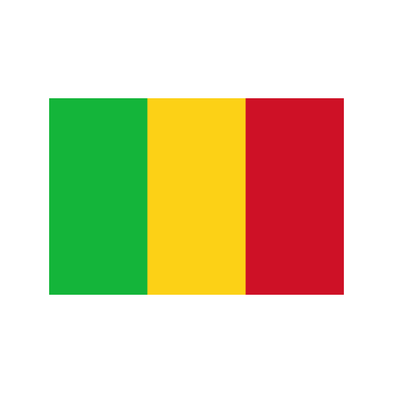 Vertical tricolor flag with green on the left, yellow in the center, and red on the right.