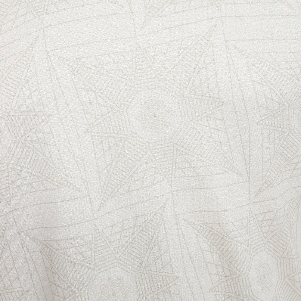 ArmcjDU8SsXiRpl | AE JERSEY Soft beige geometric wallpaper pattern with overlapping star-like shapes in a subtle, textured design.