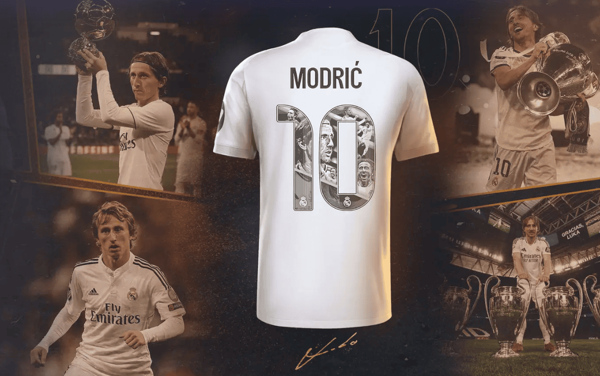 Screenshot_2025-07-08_214601 | AE JERSEY White soccer jersey with a large number 10 filled with images, set against a collage of football moments and trophies.