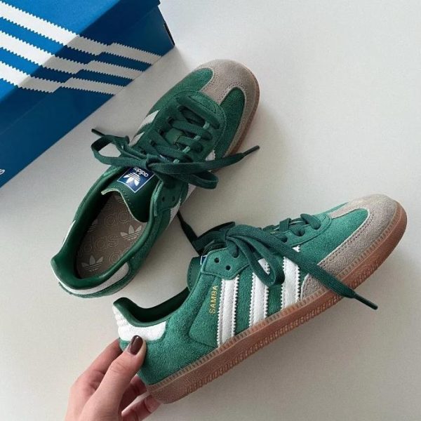 adidas Samba OG Collegiate Green Gum Grey Toe - uaessss