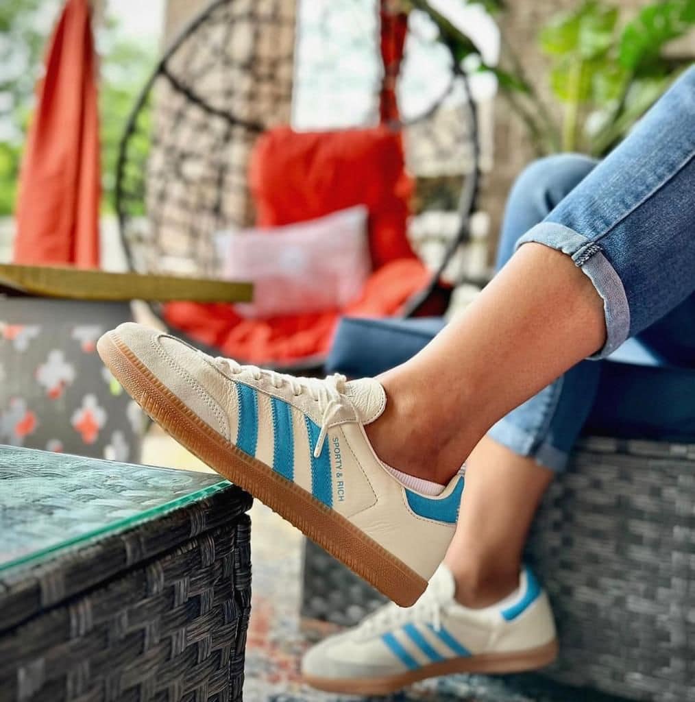 adidas-samba-og-sporty-rich-cream-blue-374299-1 | AE JERSEY Adidas Samba Og Sporty Rich Cream Blue 374299 1 | UAE Sport Store