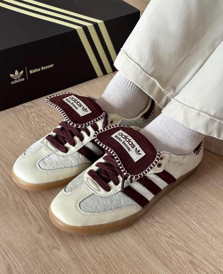adidas-samba-pony-tonal-wales-bonner-cream-white-354312 | AE JERSEY adidas Samba Pony Tonal Wales Bonner Cream White - uaessss