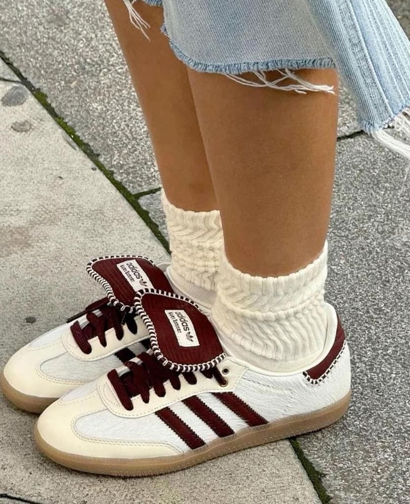 adidas-samba-pony-tonal-wales-bonner-cream-white-983804 | AE JERSEY adidas Samba Pony Tonal Wales Bonner Cream White - uaessss