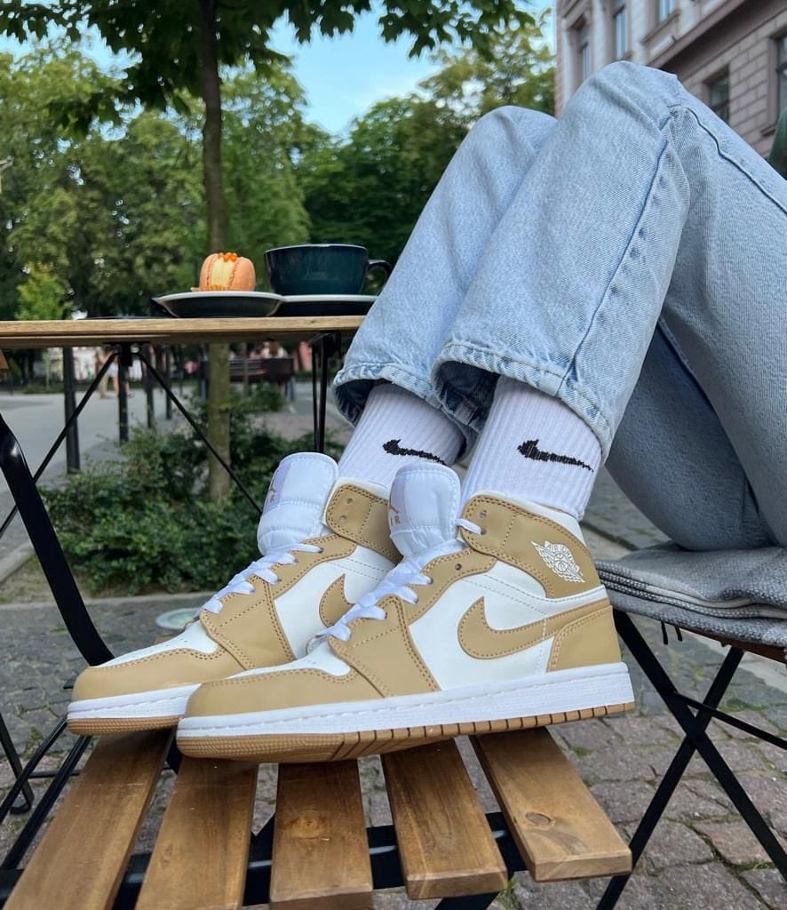air-jordan-1-mid-tan-gum-225976 | AE JERSEY Air jordan 1 mid tan gum - uaessss
