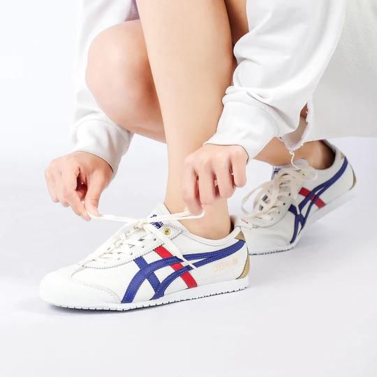 asics-mexico-66-white-blue-red-metallic-gold-834388 | AE JERSEY ASICS Mexico 66 White Blue Red Metallic Gold - uaessss